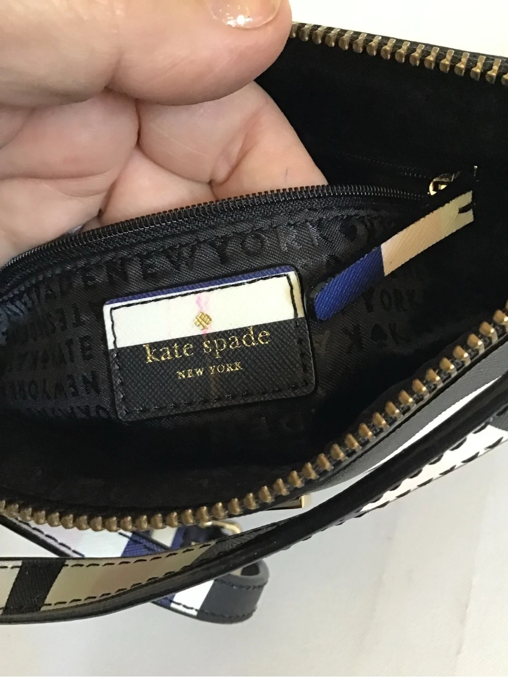 Kate Spade New York Grove Street Stripe Crossbody & Zip Around Wallet Set